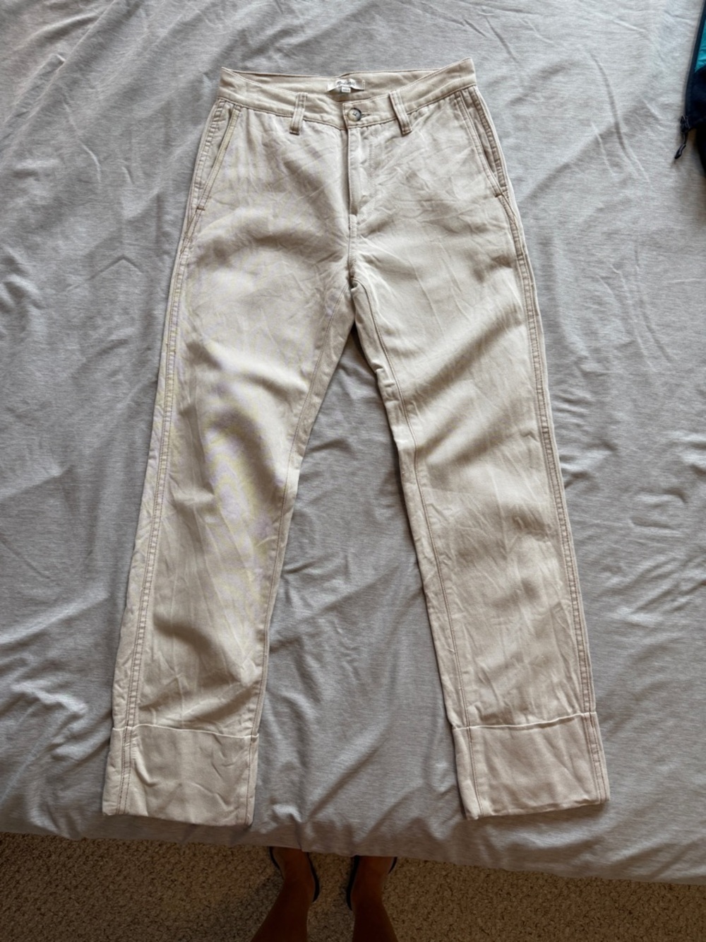 Madewell Women’s Straight-Leg Cotton Denim Pants
